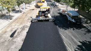 Siverek'in can damarlarında yol çalışması sürüyor