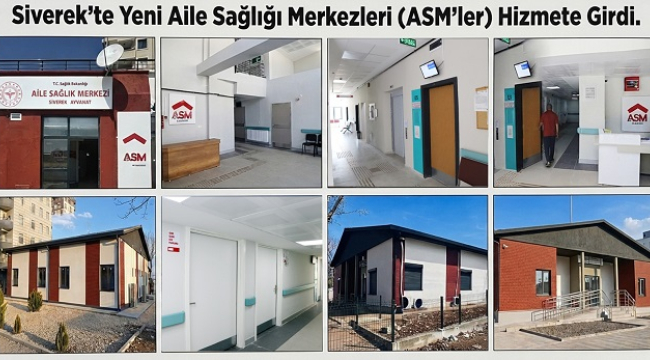 Siverek'te sağlık hizmetlerine üç yeni merkez desteği