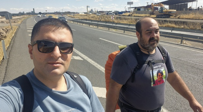 Narin'in Babasının Adalet Yürüyüşü İkinci Gününde Siverek Yolunda
