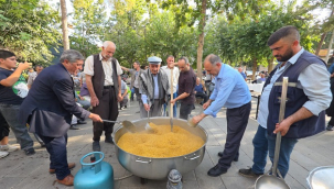 Siverek'te asırlık buğday pişirme geleneği yaşatıldı