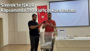 Siverek'te İŞKUR Kapsamında 390 Kişi İçin Kura Başladı